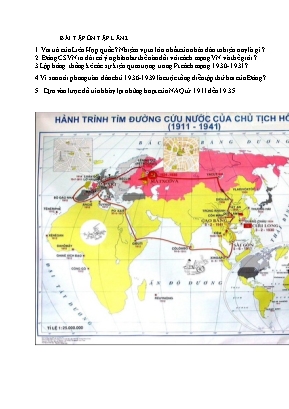 Bài ôn tập môn Lịch sử Lớp 9
